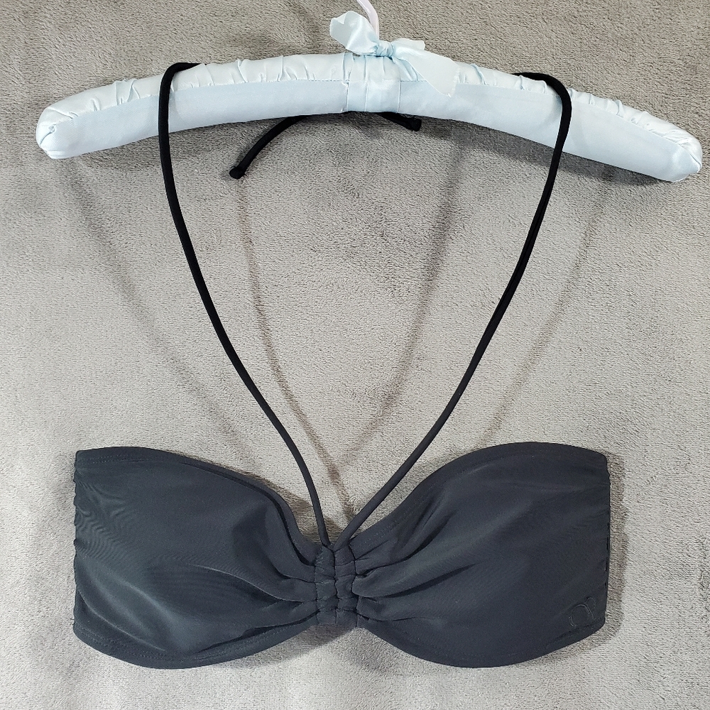 OP Ocean Pacific String Bikini Top Black Size M